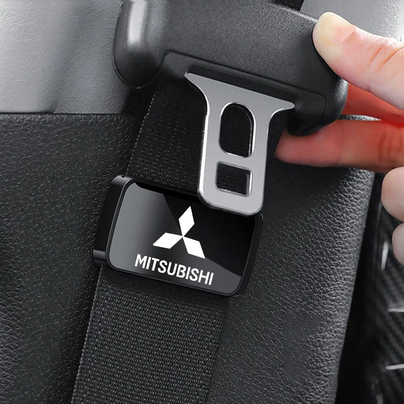 Car Seat Belt Holder Clip ABS Safety Belt Clip For Mitsubishi Outlander ASX Fortis Lancer Pajero Sport Eclipse Cross L200 EVO