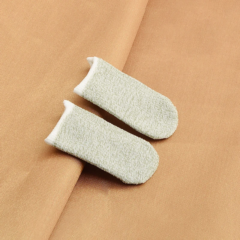 Respirável Game Controller Finger Sleeve, à prova de suor, Non-Scratch, Touch Screen, Gaming Thumb Gloves, Gamer Sleeve, 2Pcs