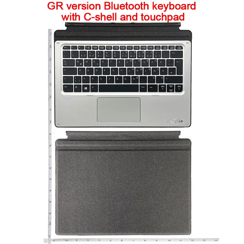 

RU/GR With Backlight New For HP Elite x2 1012 G1 Palmrest Cover keyboard With Touchpad