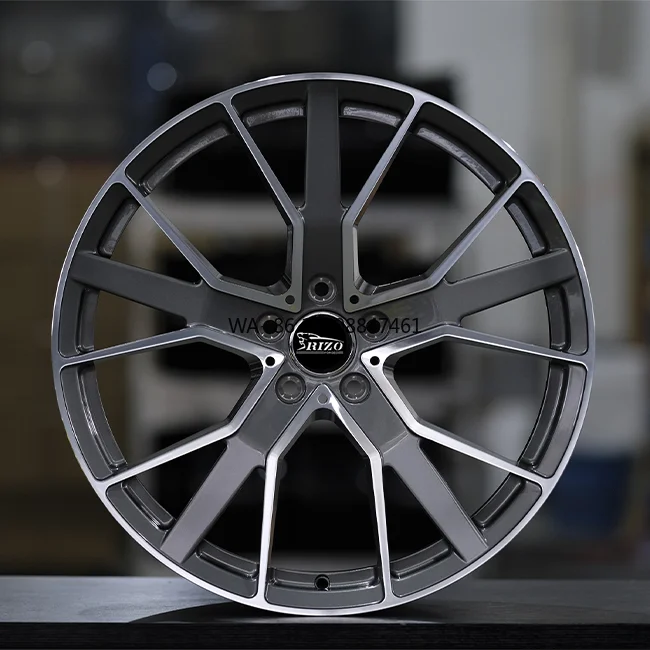 

REP 653F 18/19/20/21/22inch Staggered Multi-Spokes 5-holes 5 Spoke Rims Black Wheels Forged Wheel Ready to Ship for Audi