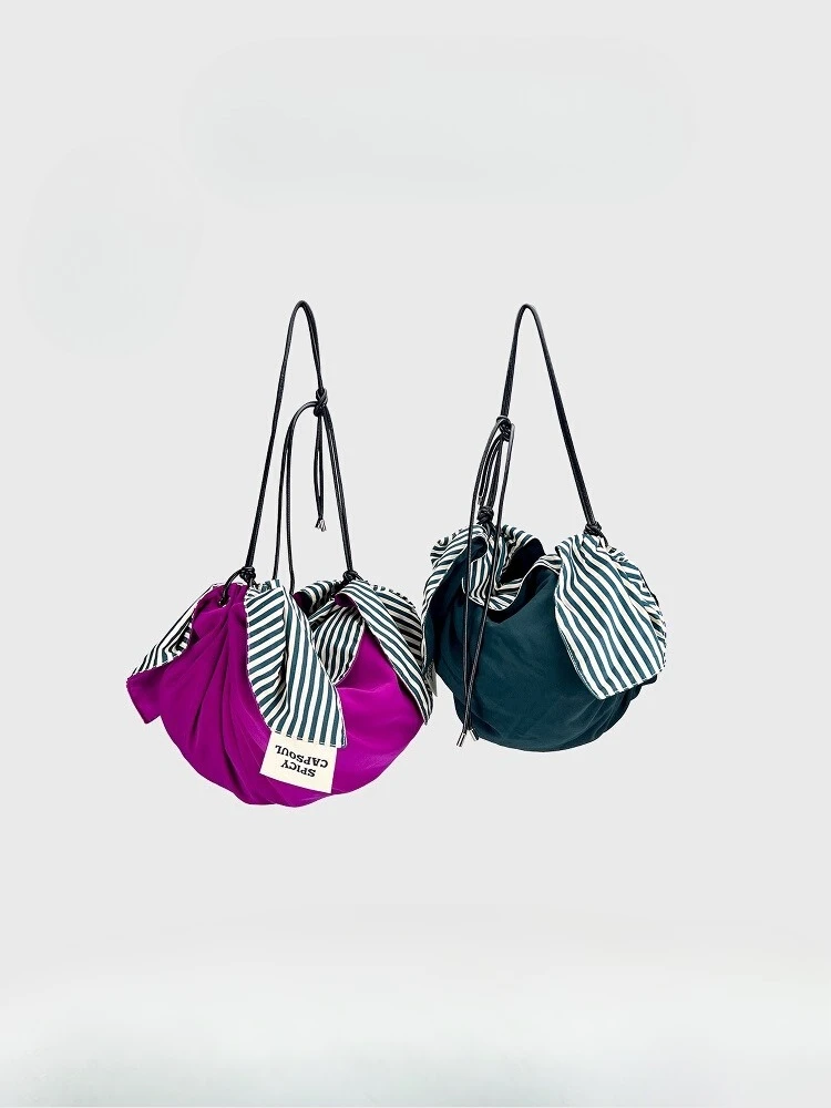 

Premium relaxation niche beach bag, shoulder silk scarf bag