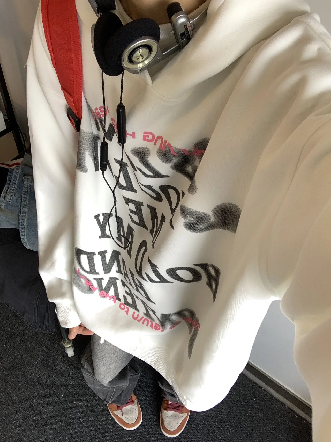 

Loose Men's Hoodie Sweatirt Autumn Winter Large Size 36 Pou American Letter Print Couple Long Sve Casual irt