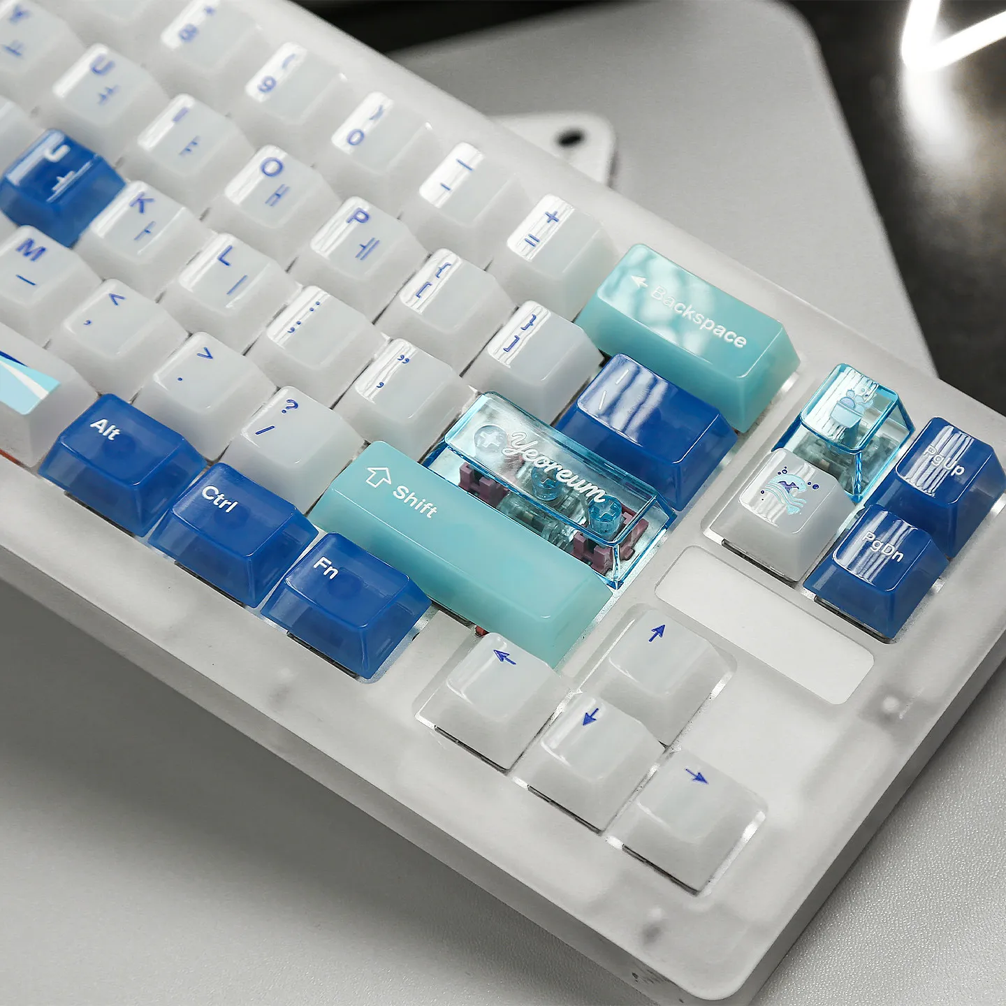 Ocean View Theme Keycaps Set PC Cherry Profile 119keys Custom Original Handmade Mechanical Magnetic Switch Keyboard Accessories