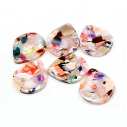 Acetate Acrylic Earrings Charms,Tortoise Shell Bead,BIG Teardrop Shaped Pendant,Earring Finding Blank,Earring Parts,ACE302