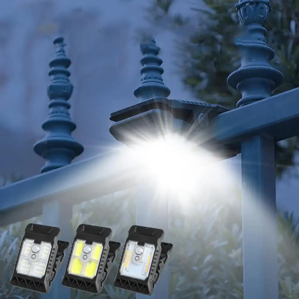 

New upgraded intelligent sensing solar clip lamp outdoor courtyard lamp garden lighting solar wall lamp