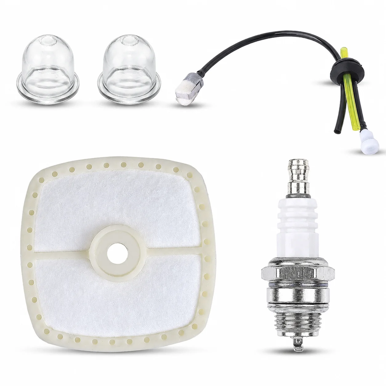 Tune Up Kit Air Filter Spark Plug Fuel Filter For Echo SRM225 SRM210 SRM230 GT200 Replaces 13031054130 13120507320 Primer Bulb