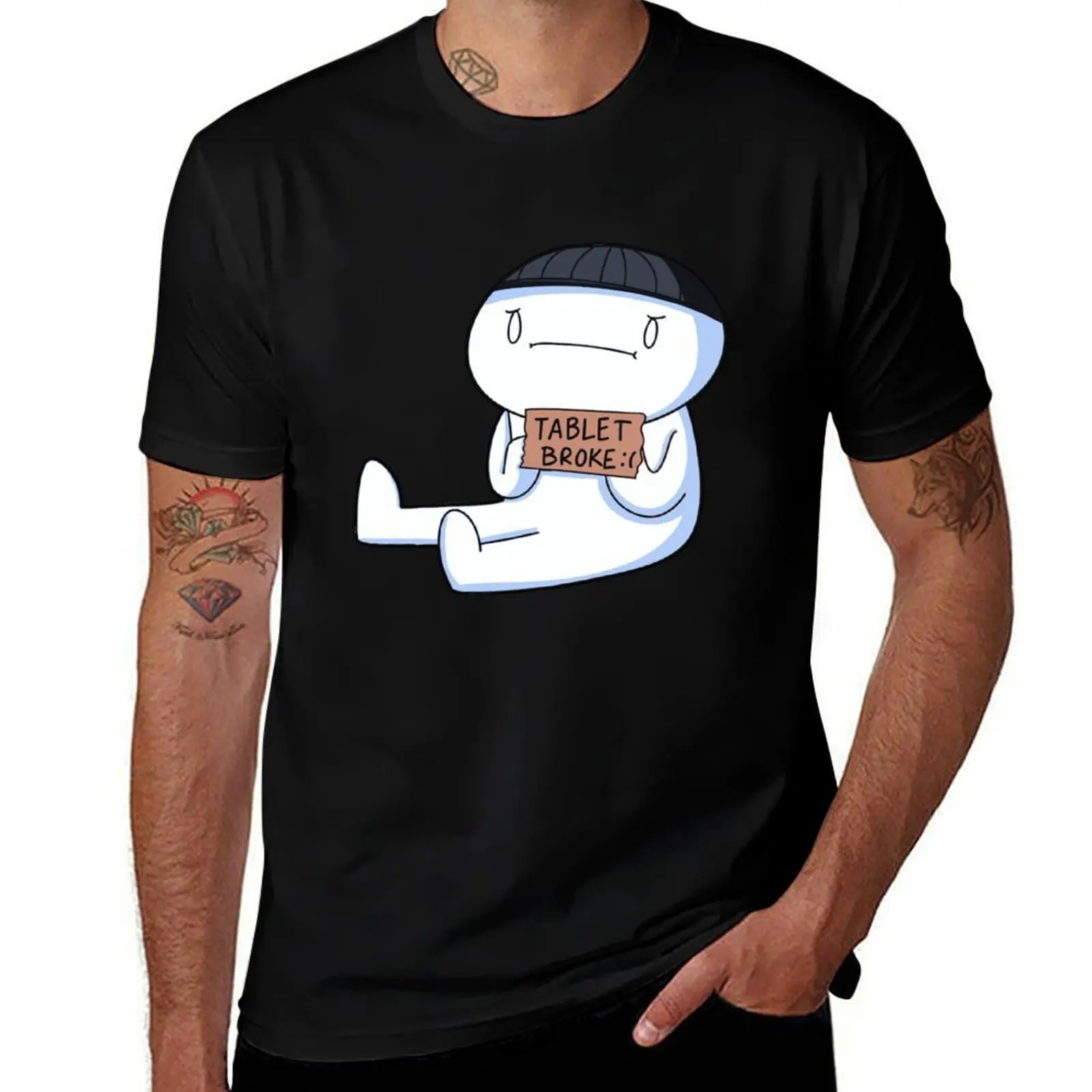 tablet broke T-Shirt Plus Size Quick Dry Sports Tee