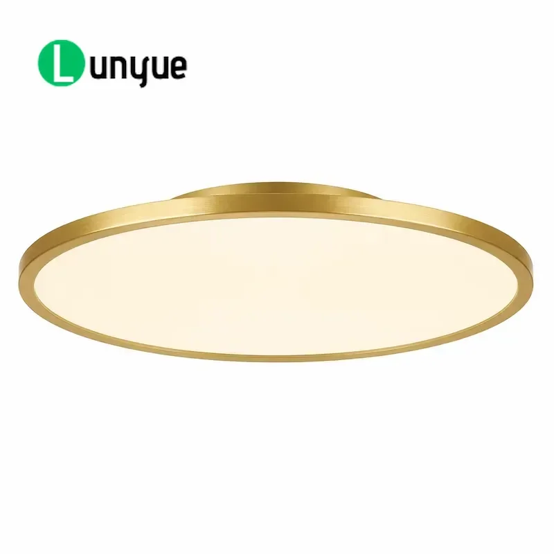 Modern Simple Round LED Ceiling Light Transparent Acrylic Surface Mount Lamp Custom ODM Factory Direct for Living Room
