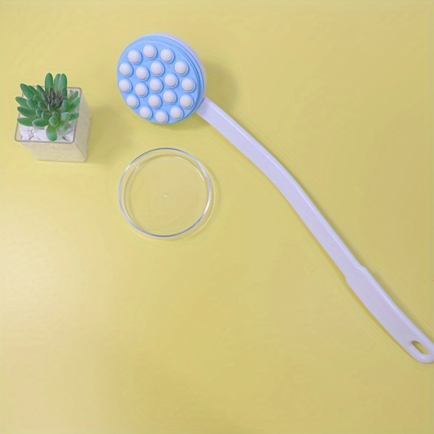 

Multi- Long Handle Bath Brush, 16.06"x3.62", Massage Back Scrubber For Shower, Body Brush, Skin Exfoliation, Bathroom Accessorie
