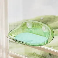 Cute Tailed Cat Hammock Sunbathing Window Bed Glass Pussycat Rack With Suction Cup Cozy Hanging Space For Feline