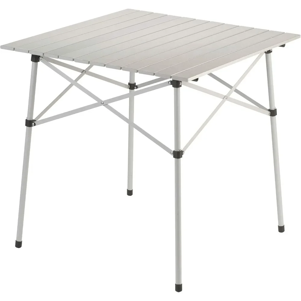 

Outdoor Compact Folding Table, Sturdy Aluminum Camping Table with Snap-Together Design, Seats 4 & Carry Bag, Folding Table