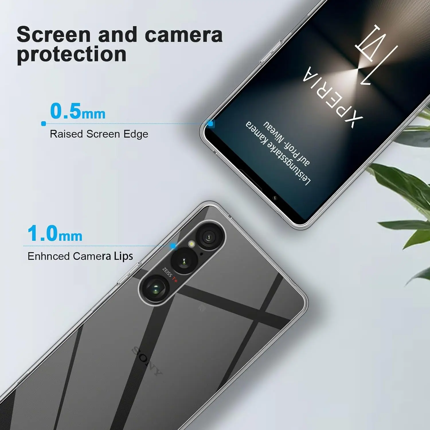 Case for Xperia 1 VI Ultra Thin Clear Soft TPU Case Camera Protection Cover for Sony Xperia 1 10 VI 2024 Couqe