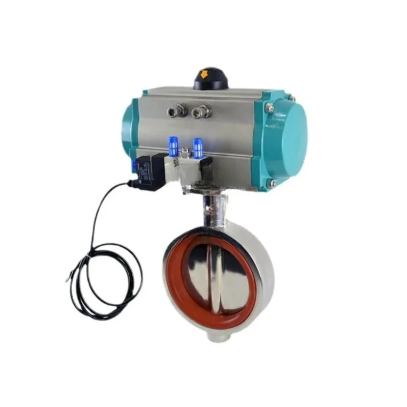 Pneumatic sanitary grade butterfly valve explosion-proof high cleanliness silicone WD671X3-10PDN200DN150DN100