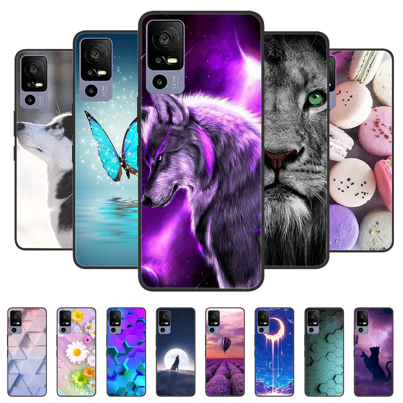 Phone Case For TCL 40R 5G Cases  Soft Silicone Cover For TCL 40 R 5G T771A Fashion Case TCL40R 40R Coques Shockproof Shell