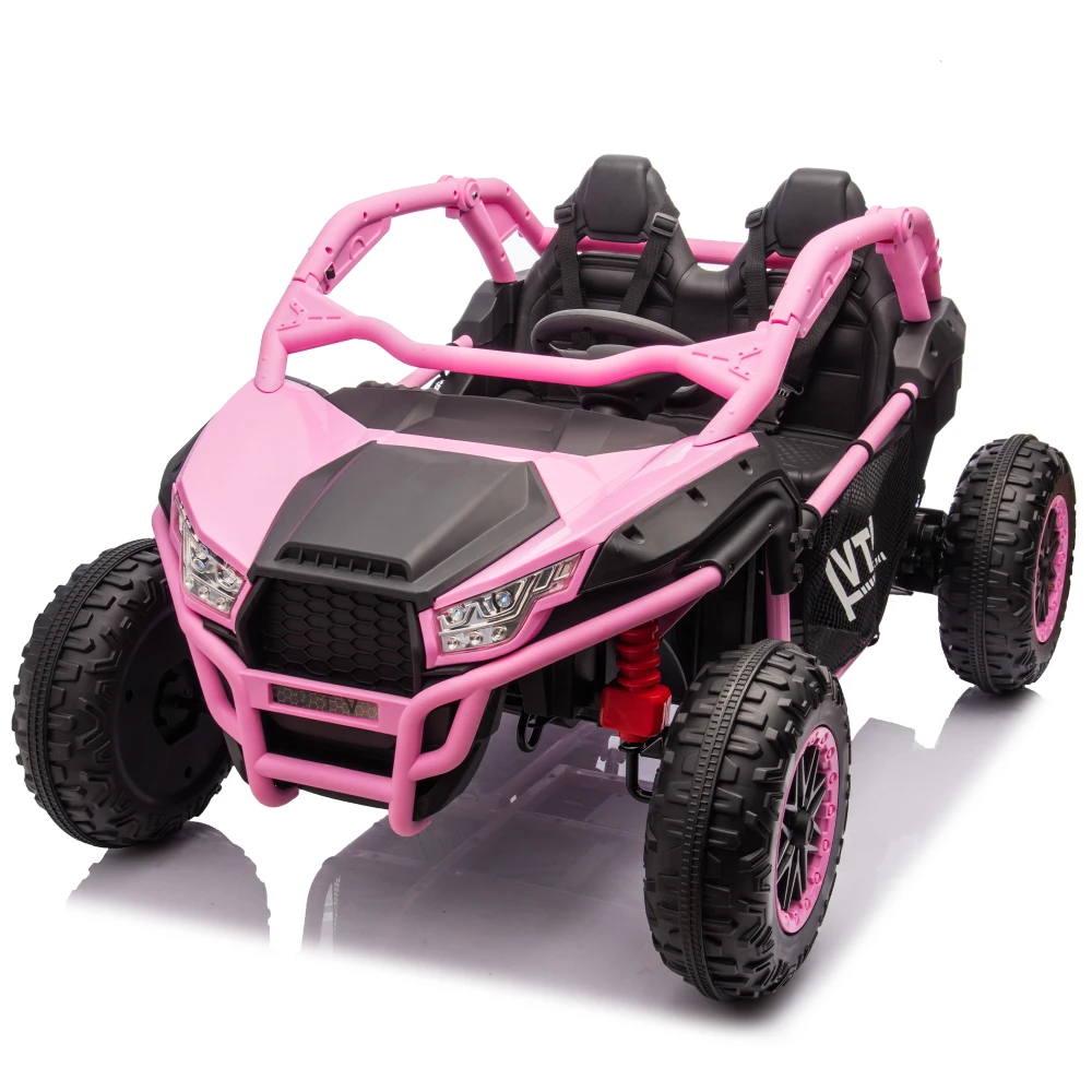 24-V-Zweisitzer-Kinder-UTV mit Elternsteuerung, 20-Zoll-Sitzbreite, 400 W Super hohe Leistung, Vierrad-Aufhängung, Bluetooth, MP3