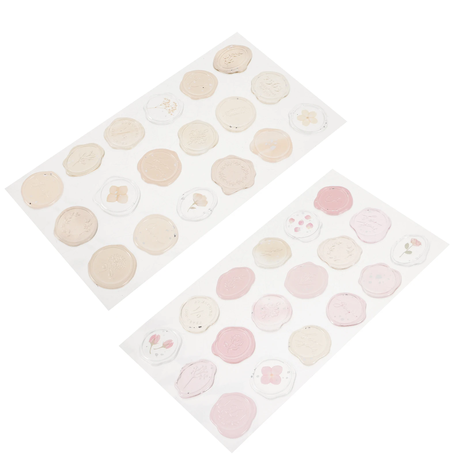 

36 Pcs Wax Seal Cards Sealing Sticker Seals Stickers Applique Adhesive Lacquer Decals Pvc Student