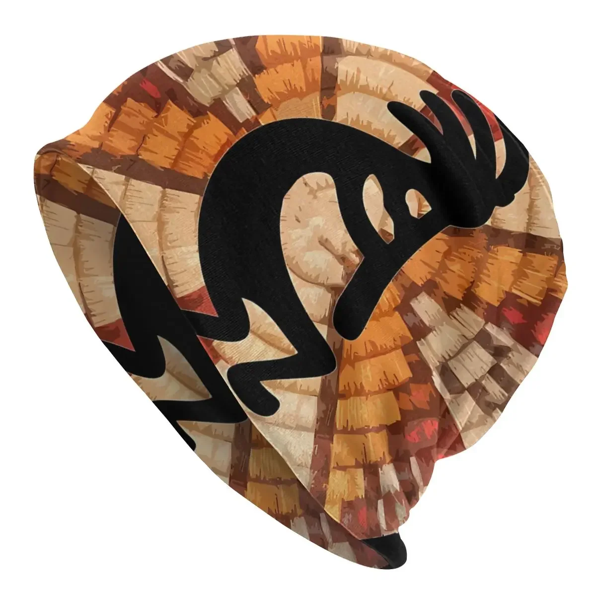 Kokopelli Hopi Skullies Beanies Caps Southwest Flutist Thin Hat Autumn Spring Bonnet Hats Men Women's Street Ski Cap