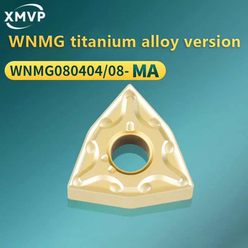 

XMVP 10PCS WNMG080404 WNMG080408 MA WNMG hard titanium alloy insert milling turning tool for cylindrical turning tool rest