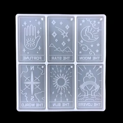 Resin Tarot Cards Resin Molds Silicone Different Major Arcana Cards Molds Large Tarot Silicone Molds for DIY Tarot Card