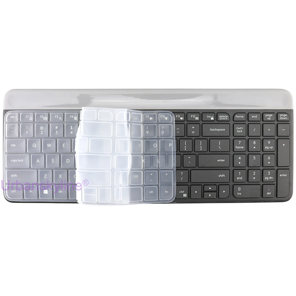 K580 Keyboard Cover for Logitech K580 k585 K470 MK470 for Logi Set Transparent Silicone Protector Skin Case Film Accessories