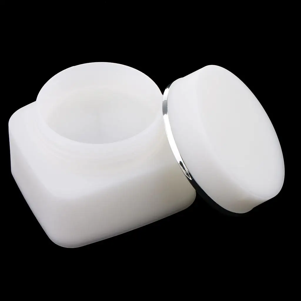 Cosmetic Tins Empty Plastic Storage Box with Lid for Makeup Cream Balm Moisturizer Travel Use