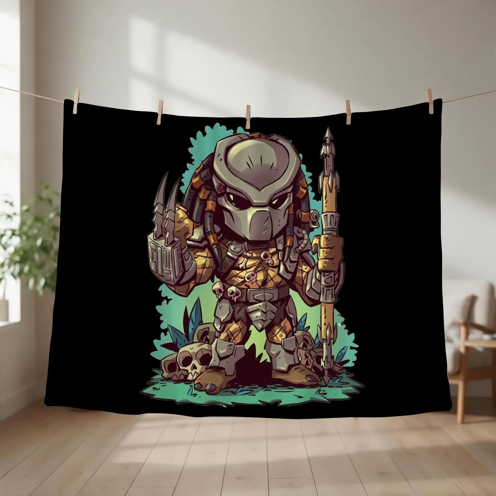 predator Throw Blanket couch cozy soft plush fuzzy picnic outdoor blanket