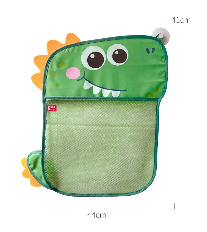Organizer Kids Tidy Storage Suction Bathroom Bathtub Doll Hanging Bag Dinosaur Animal Baby Bath Toys Basket Mesh Bag Water Toys