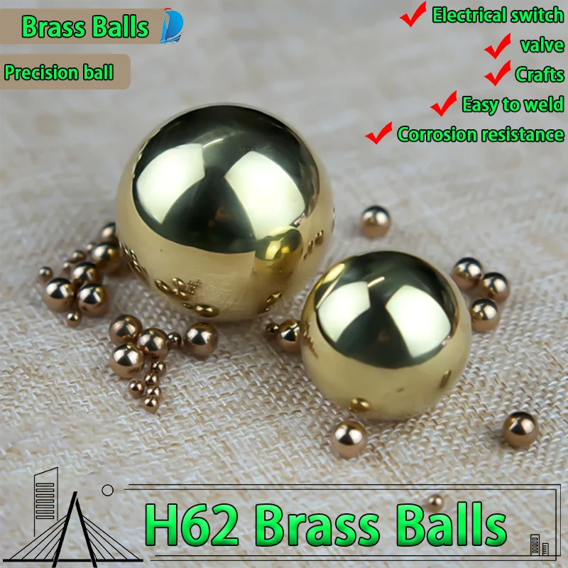 

H62 Solid Copper Balls Pure Brass Precision Copper Beads 1/1.5/2/2.5/3/3.5/3.175/4.5/4..45/5/6/7/9.525/10/12/12.7/15/19.05~60mm