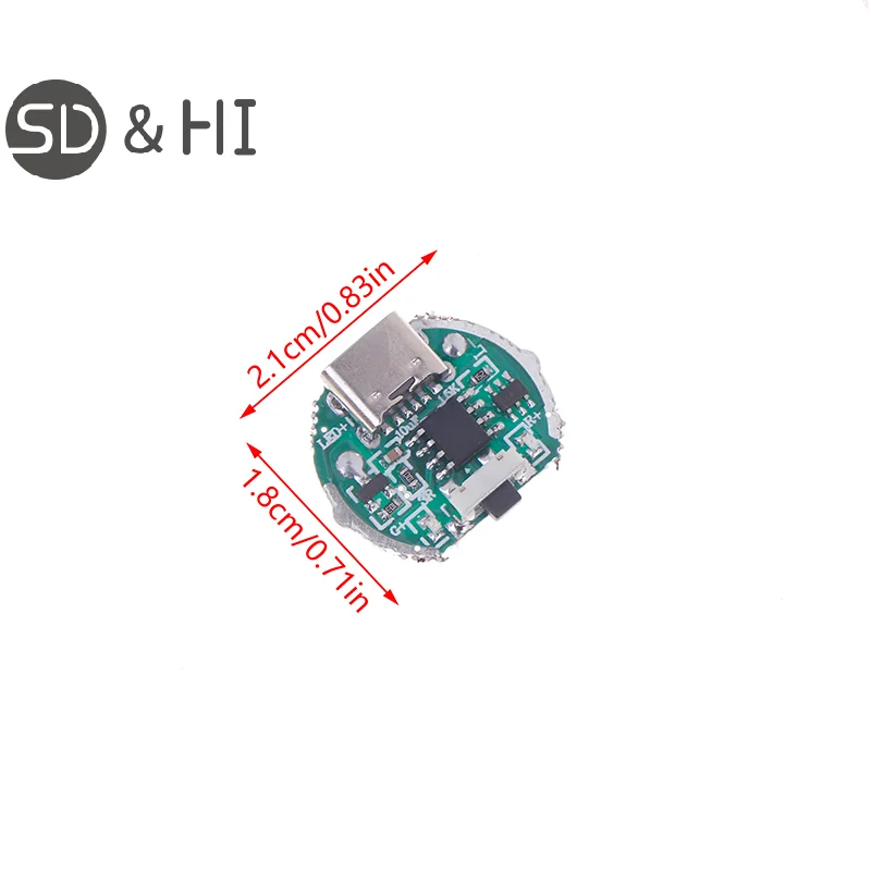 Two-speed Driver Board Flashlight Driver Accessories Circuit Board Switch Charging Integrated Board For 10 Watt Beads For 18650