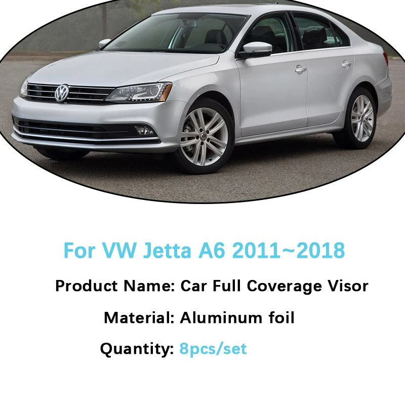 Car Full Coverage Sunshades For Volkswagen VW Jetta 6 A6 Mk6 Accessories 2011~2018 Windshield Windows Shaby Visor 2012 2013 2014