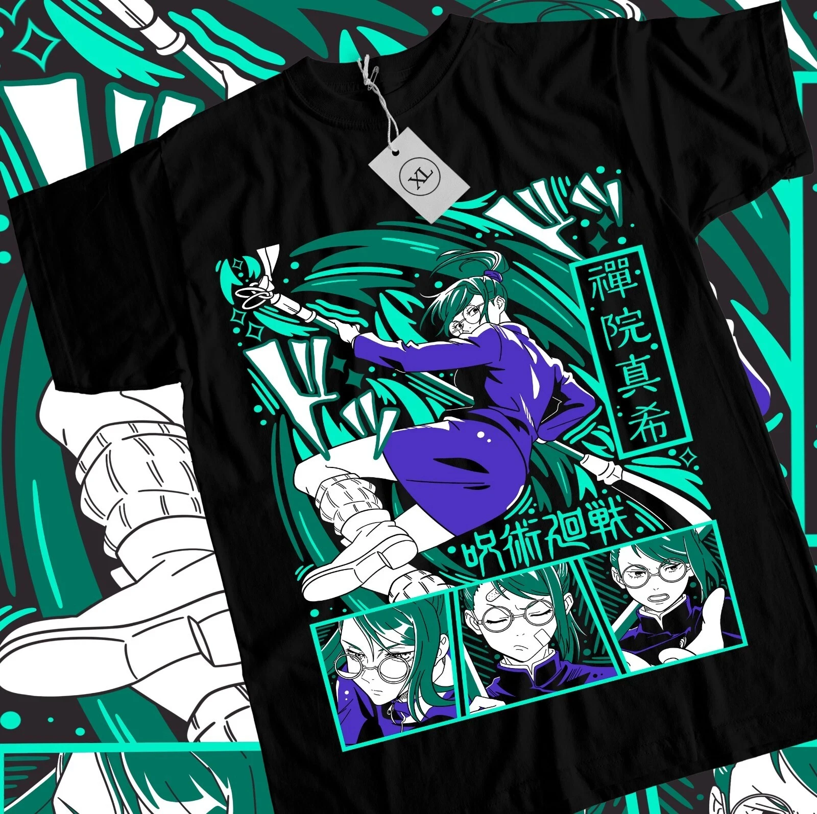 2026 Sommer Jujutsu Kaisen Anime Maki Zenin Bedrucktes Lockeres Kurzarm-T-Shirt aus Reiner Baumwolle für Kinder Trendiges Unisex Casual Y2k
