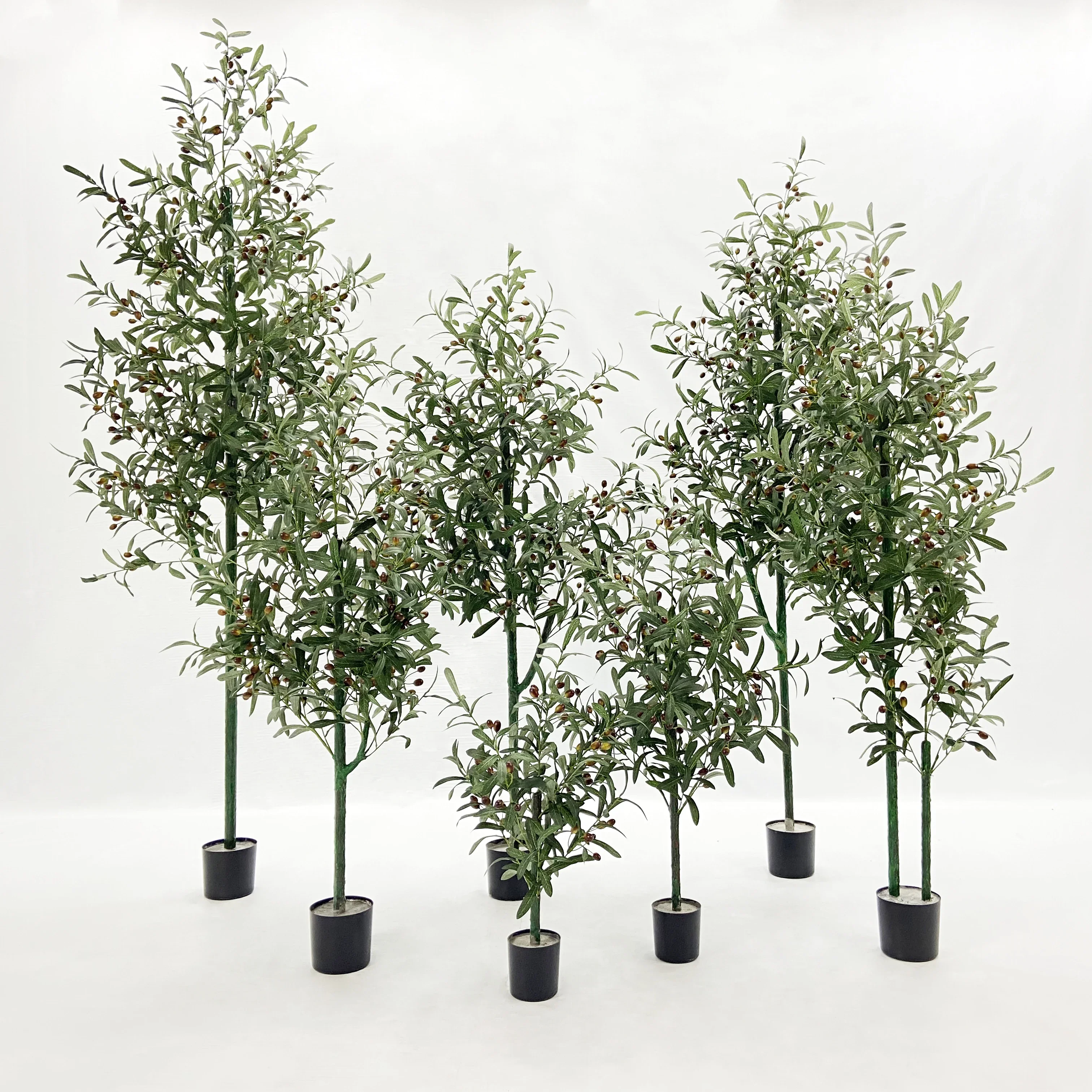 Artificial Olive Branches, Fake Plants, Potted Branches, Office Living Room, Floor-standing Bonsai, Home Decoration