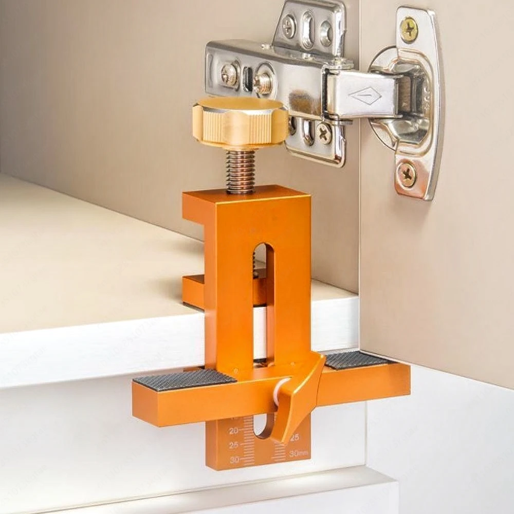 

Aluminum Alloy Perforated Cabinet Door, Hanging Cabinet Leveler, Cabinet Door Installation Aid