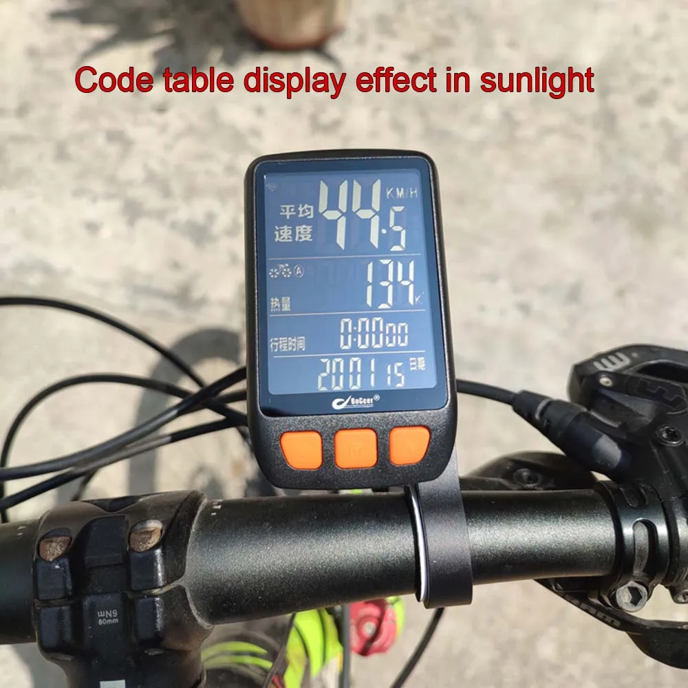 Waterproof Bicycle Computer Wireless Code Table Speed Counter Touch Screen Ride Odometer Cycling Speedometer for Bicycle Motorcy