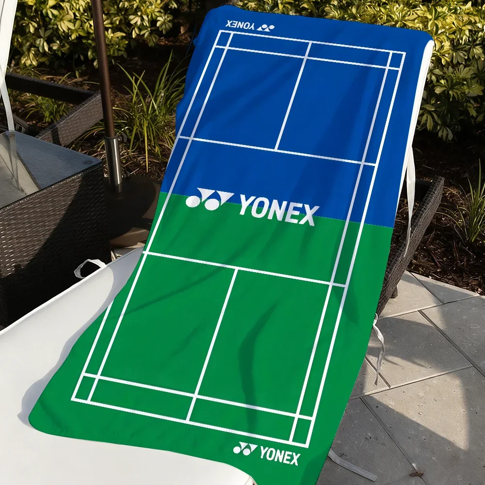 Toalla de playa grande Y-Yonex-S con logotipo de bádminton, de secado rápido, suave, para yoga, natación, fitness, escalada de montaña