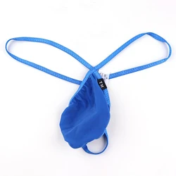 Thong Mens Mesh Front Pouch Bag Briefs Tight T Pants G-String Underwear T-Back Briefs Sexy Micro Low-rise Pouch Panties