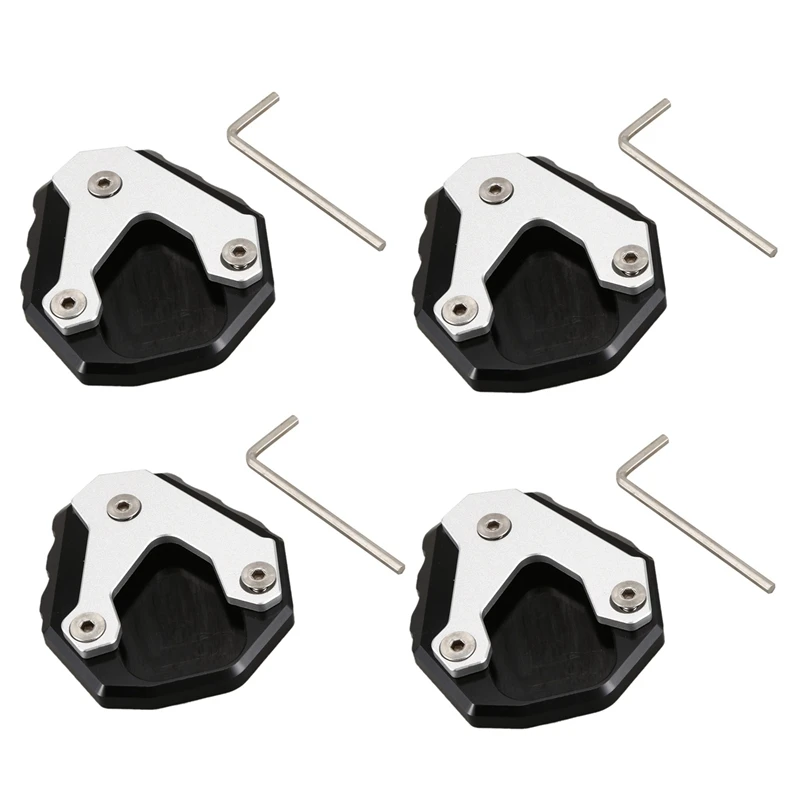 혼다 CB500X CB 500X 2019 킥스탠드 풋 사이드 스탠드 익스텐션 패드 지지대 플레이트 오토바이 액세서리, 4X