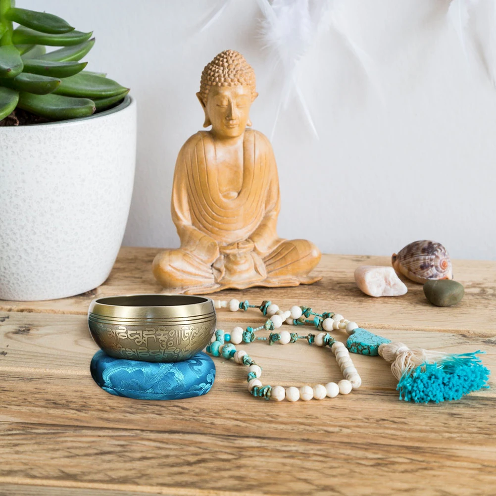 

Music Bowl Buddha Sound Cushion Meditation Cotton Singing Nepal Handmade