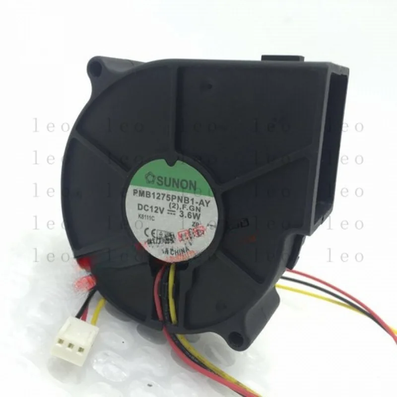 

FF 1pcs Large Air Volume Cases Fan Cooling Fan PMB1275PNB1-AY 12V 0.3A 75*75*30mm