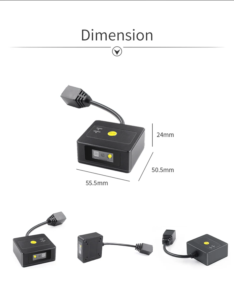 1D 2D Embedded CMOS Barcode Scanner Module with Megapixel Fixed Mount RS232/USB Interface Stock Available
