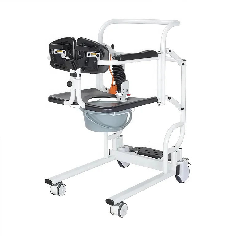 Hot Sale Electric Patient Lifting Transfer Chair Wheelchair Toilet Commode Chair For Elderly Disabled Bathroom Safety Equipment