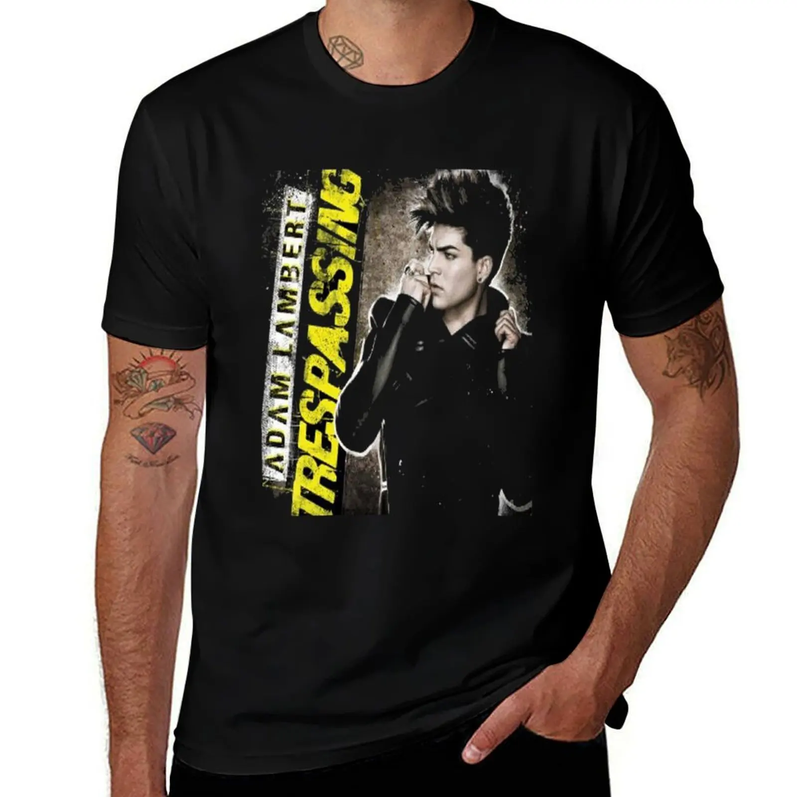 

the best trending adam lambert T-Shirt cotton tshirt 100% man t shirt heavy cotton T-Shirt
