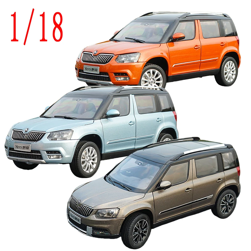 

Масштабная модель автомобиля VW Skoda YETI SUV из сплава, 1:18, игрушечная машинка для мальчиков, подарок, в оригинальной коробке