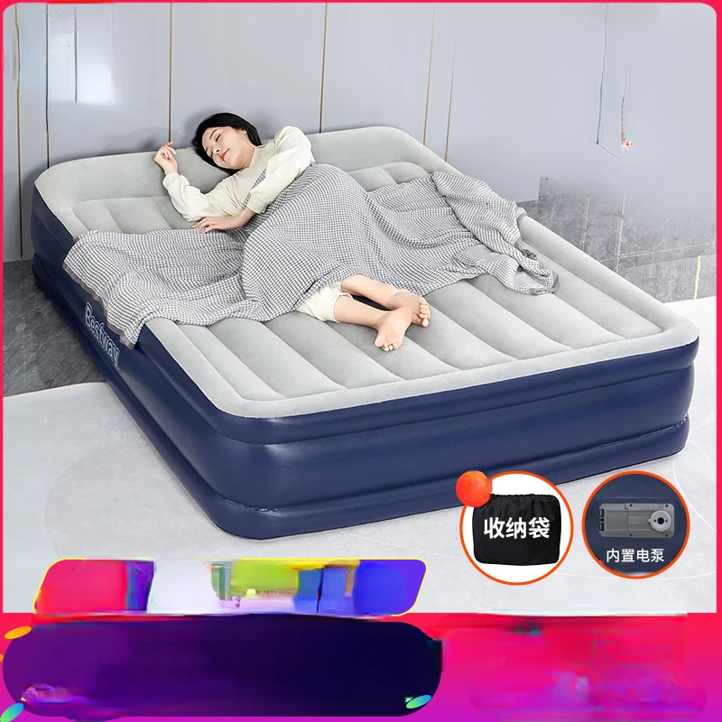 Air cushion bed home double portable outdoor air mattress thickened folding automatic inflatable bed.