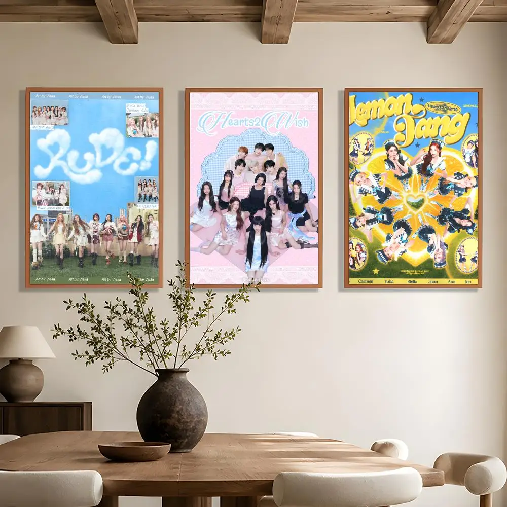 Kpop Group H-Hearts2Hearts Poster Wall Art Poster HD Waterproof PP Print Bedroom Living Room Office Decor Gift - view 2