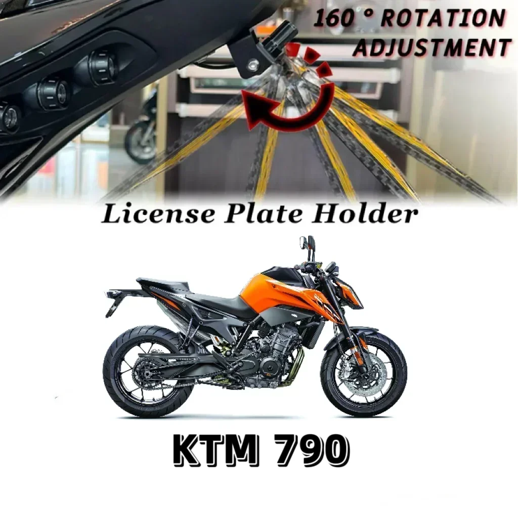 For KTM 790 DUKE 790 License Plate Premium Adjustable License Plate Button Switch Effortless Contro motorcycle accessories