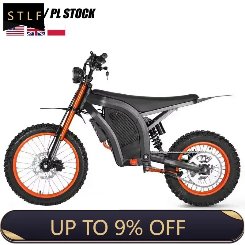 STROVAN US 3-Day Dispatch 48V 3200W Peak Mid-Drive Motor Oil Shock 150kg Adult Electric Dirt Bike Dirt Bike Electric