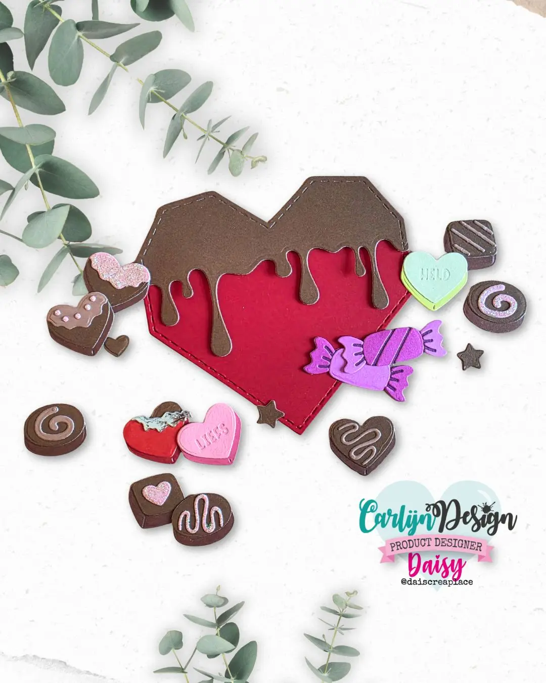 Heart Bonbon Box Unicorn Choco Cadeau perfume Metal Cutting Clear Stamps Stencil Hot Foil DIY Greeting Card Making Craft 2026 view 3
