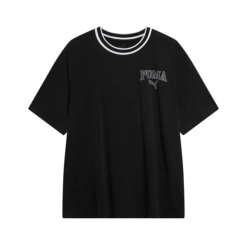 

Puma Black Men's and Women's New Sportswear Casual Short-Sleeved T-Shirt 68218401