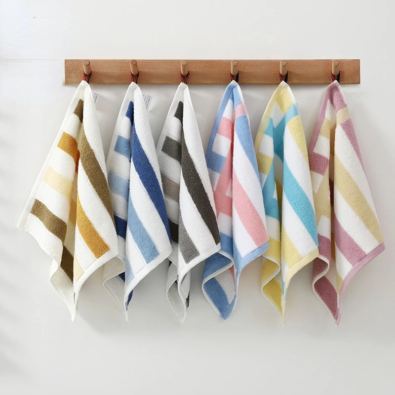 Striped Woven Kids Towel Set - Ultra-Soft and Lightweight Hand Towel Baby Wipes